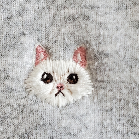 Sunday Best Elle Sweater -Embroidered cat XXS size - Picture 10 of 12
